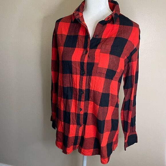 Old Navy| 100% cotton| Boyfriend| Button up| Plaid| Small - Picture 14 of 14